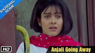 Anjali Going Away  Emotional Scene  Kuch Kuch Hota Hai  Shahrukh Khan Kajol Rani Mukerji [upl. by Shank]