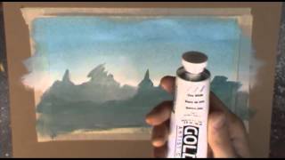 Acrylic Painting Tutorial  Mist and Fog [upl. by Nnylsor]