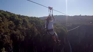 World’s highest zip line – Zimbabwe [upl. by Sapphira]