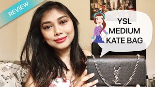 YSL  Saint Laurent Medium Kate Bag Review  Haguia H [upl. by Burnley]