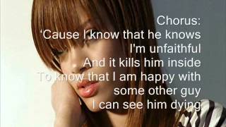 Rihanna  Unfaithful Lyrics [upl. by Zitah]