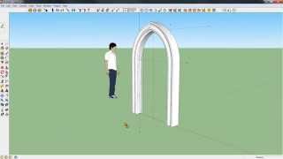 Sketchup Tutorial  Gothic Arc [upl. by Nuawad]