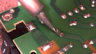 Removal of Solder Using Solder Wick [upl. by Perceval]