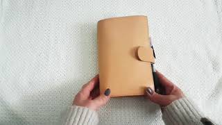 Gillio Medium Compagna Undyed Planner Flip Through [upl. by Hannavas752]