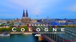 Cologne  Köln Germany 🇩🇪  by drone 4K [upl. by Aliuqaj]