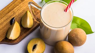 How to Make a Creamy Sapodilla Smoothie for Digestion and Immunity [upl. by Dewees]