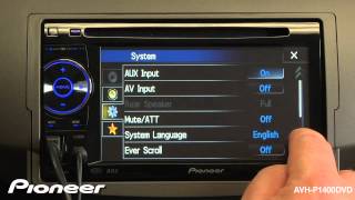 How To  AVHP1400DVD  Adjust System Settings [upl. by Ydnat]