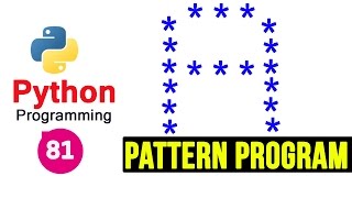 Python Pattern Programs  Printing Stars  in A Shape [upl. by Mechelle]