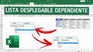 Como hacer LISTA DESPLEGABLE en Excel con VALORES ASOCIADOS [upl. by Romilda]