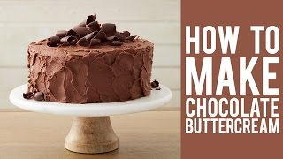 How to Make Chocolate Buttercream Frosting [upl. by Eliason]