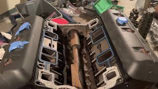 Part 10  Mercruiser 43 2  Intake Manifold Install [upl. by Egide432]