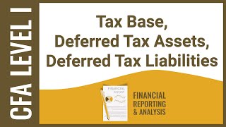 CFA Level I FRA  Tax Base Deferred Tax Assets Deferred Tax Liabilities [upl. by Eimile579]