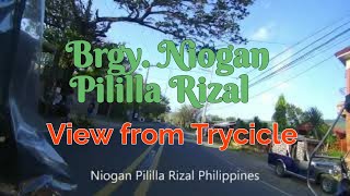 Niogan Pililla Rizal  View from Trycicle [upl. by Merete]