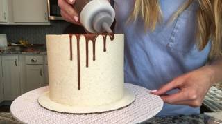 How To Create A Drip On Your Cake [upl. by Nahseez682]