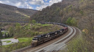 Norfolk Southerns Climb Through the Allegheny Mountains [upl. by Terhune]