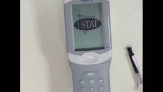 How to use iSTAT Running a PATIENT sample  DEMO [upl. by Nael]