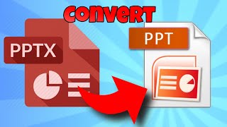 how to convert pptx to ppt [upl. by Yecies]