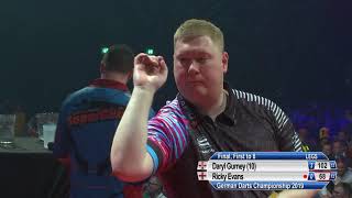 2019 German Darts Championship Final  Daryl Gurney v Ricky Evans [upl. by Uhayile106]