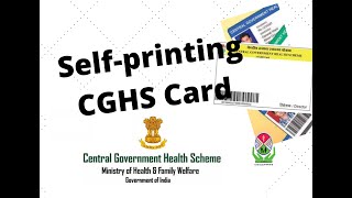 How to Selfprint your CGHS Card [upl. by Irahcaz]