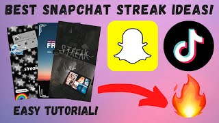 Best Snapchat Streak Ideas Easy Tutorial [upl. by Vivle]