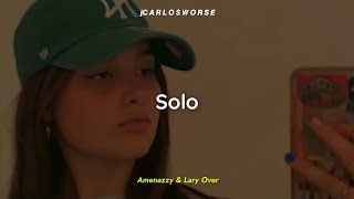 Solo LetraLyrics Amaneza amp Lary Over [upl. by Arluene]