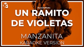 Manzanita  Un Ramito De Violetas LETRA INSTRUMENTAL KARAOKE ISRC ES54I0324312 [upl. by Airun608]