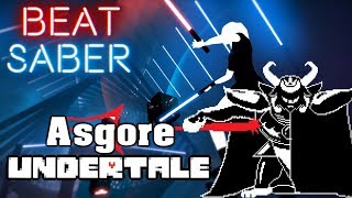 Beat Saber  Asgore  Undertale custom song  FC [upl. by Yelsiap390]