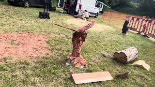 A fabulous range of wooden sculpture at Caerleon festival 2024 [upl. by Niffirg]