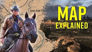 Red Dead Redemption 2 Map amp Lore Explained  The Leaderboard [upl. by Yessak256]