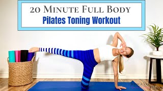 20 Minute Full Body Workout  Pilates Class for Toning [upl. by Jerri]