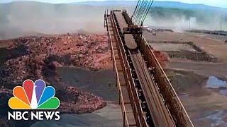 Video Shows Deadly Wall Of Sludge From Brazil Dam Disaster  NBC News [upl. by Sarah]