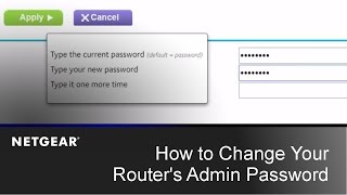 How to Change your Routers Admin Password  NETGEAR [upl. by Staley]