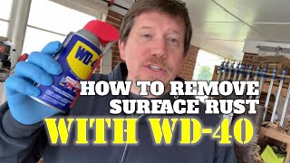 How To Remove Surface Rust With WD40 [upl. by Asetal]