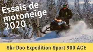 Capsules Motoneigesca  Essai de lExpedition Sport 900 ACE 2020 de SkiDoo [upl. by Latimer871]