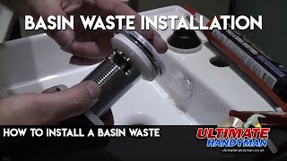 How to install a basin waste [upl. by Cowey]