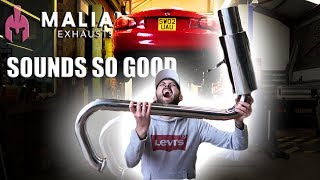 Malian MX5 Exhaust Install Start Up Revs and TUNNELS [upl. by Yule70]