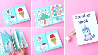 7 Easy Paper Gaming Book Part2  DIY Cute Gaming Book Idea  Paper Toys [upl. by Lamag937]