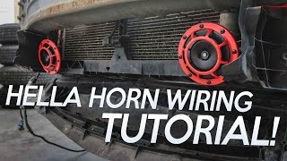 Hella Supertone Horn WIRING Tutorial [upl. by Westberg]