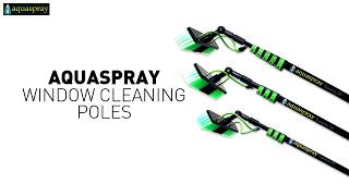 Window and Solar Panel Cleaning Water Fed Poles  Aquaspray Superlite Series [upl. by Nosnah]