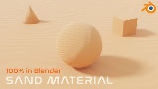 Easy Procedural Sand Material  Blender 29 EEVEE [upl. by Vannie]