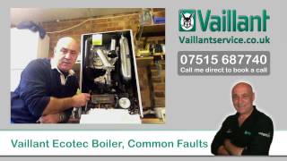 Vaillant Ecotec Boiler Common Faults [upl. by Jenei805]