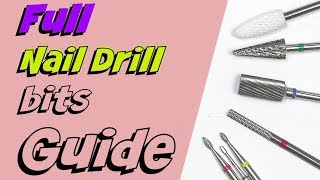 Nail Drill Bits Explained for Beginners [upl. by Llednor187]