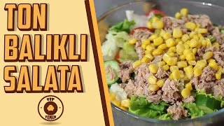 Ton Balıklı Salata  Diyete uygun  Fit Yemek [upl. by Ahsiened]