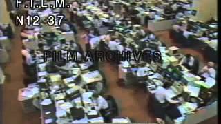 1987 Stock Market Crash stock footage  archival footage [upl. by Proctor291]