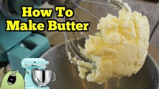 How To Make REAL BUTTER in a KitchenAid Mixer [upl. by Eladal598]