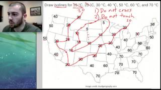 How To Draw Isolines On A Weather Map  Middle School Science [upl. by Nerte]