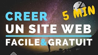 Comment créer un site internet en 5 min FACILE et GRATUIT [upl. by Rorrys]