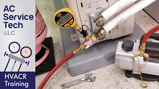 Steps to Vacuum and Charge Refrigerant on a Mini Split Unit [upl. by Anyah]