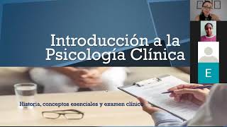 CLASE 1 Introducción a la Psicología Clínica 03 AGOSTO 2020 [upl. by Jariah]