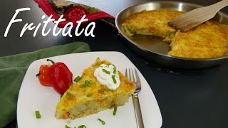 Frittata  Potato Frittata Recipe [upl. by Kristianson]